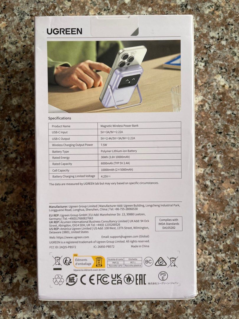 [Raffles Place/Boon Lay MRT] UGREEN Uno Magnetic Wireless Power Bank ...