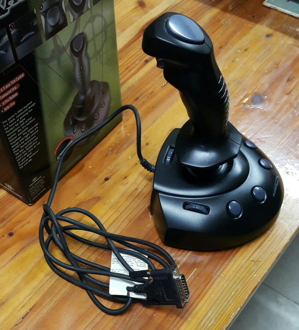 Raider Pro Analog Joystick (for PC) (Category: Controllers) located in Antipolo. Submitted by rlt1870 (Listing ID 1389775948, Image 2). Description: still looks very nice after all these years. well kept. i got this in sta. lucia mall a long time ago cus it looks cool, but barely used it. i realize i was not a flight simulator kind of a guy. im more of a resident evil or tomb raider. so i got a microsoft sidewinder game pad after. Antipolo Rizal.