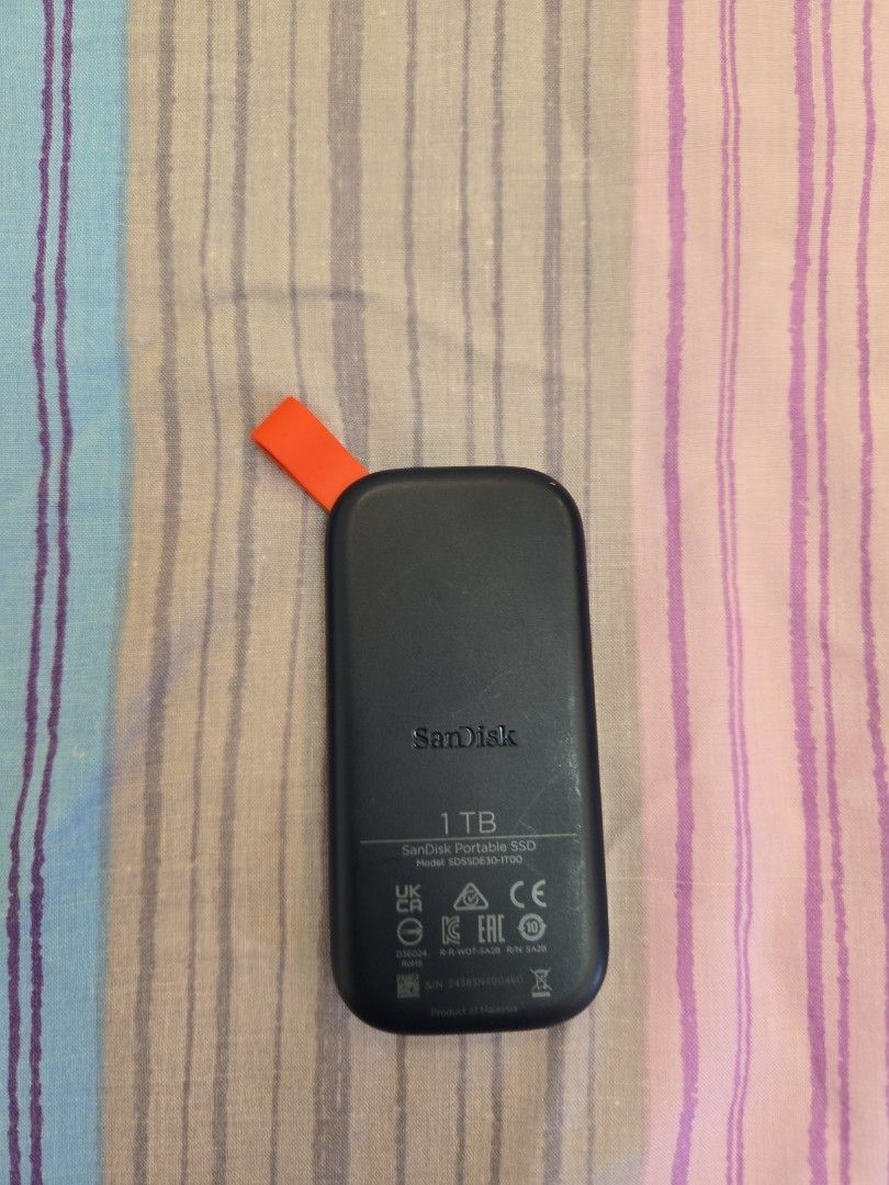 SANDISK 1TB SSD DRAGON EDITION (Category: Hard Disks & Thumbdrives) located in Santa Rosa. Submitted by declutter.jenjen (Listing ID 1389738893, Image 2). Description: SANDISK 1TB SSD BARELY USE BOUGHT SA US nego price..