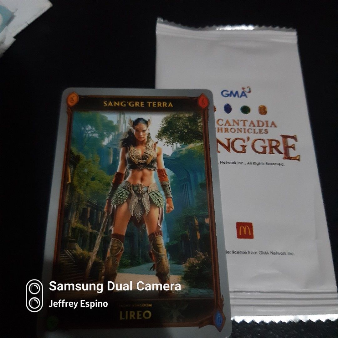 Sanggre Terra McDonald's Photocard Macdonald PC Mcdo (Category: Raw Singles) located in Quezon City. Submitted by jeffreyespino (Listing ID 1389803978, Image 1). Description: We accept cash, GCash / Maya 09152688298, 09989968742, BPI, BDO, LBC, Cebuana Lhuiler, MLhuiler and Palawan Express payments. For faster transaction sms us thru 09989968742 Deliver / pick up thru Grab, Lalamove, Borzo, Toktok etc. Shipping via JRS Express or LBC (delivery or