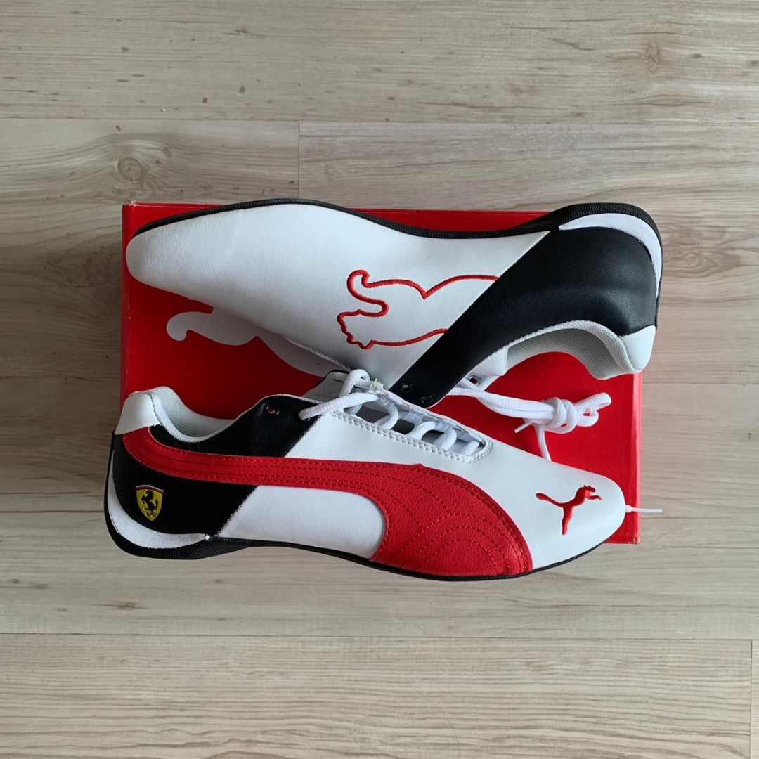 Red Puma Ferrari Edition Iii Black Leather Shoes Size 43 Scuderia