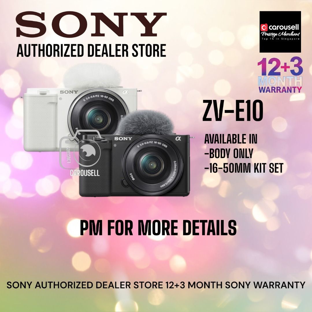 Sony ZV-E10 Body |Sony ZV-E10 16-50mm kit | ZVE10 | ZV-E10 | ZV E10 ...