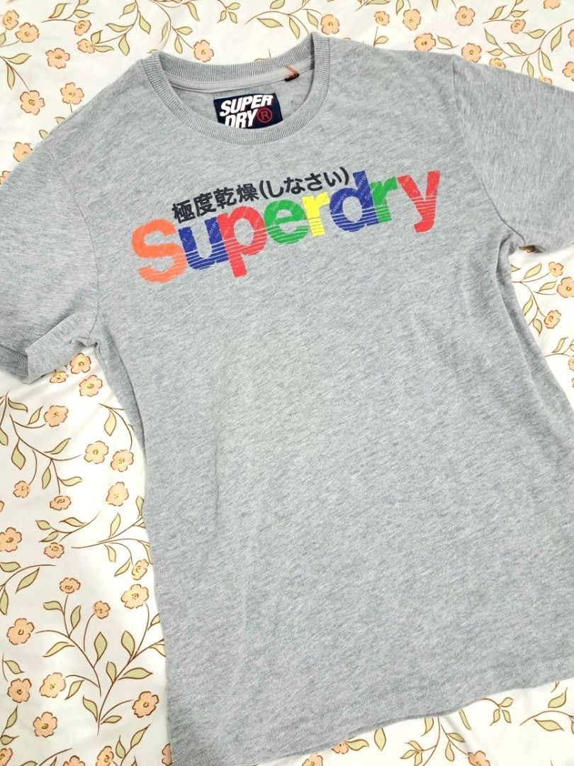 Superdry grey cotton tshirt (Category: Tshirts & Polo Shirts ) located in Quezon City. Submitted by jetliclutter (Listing ID 1389842802, Image 1). Description: small on tag pero removed na. fits until semi medium. unisex -All items are from my closet; washed, stored and ready to wear -can provide ww, measurements, and additional photos in dms -can haggle but please be reasonable 👉👈 -can offer discounts and free shipping if purchasing 3 items or