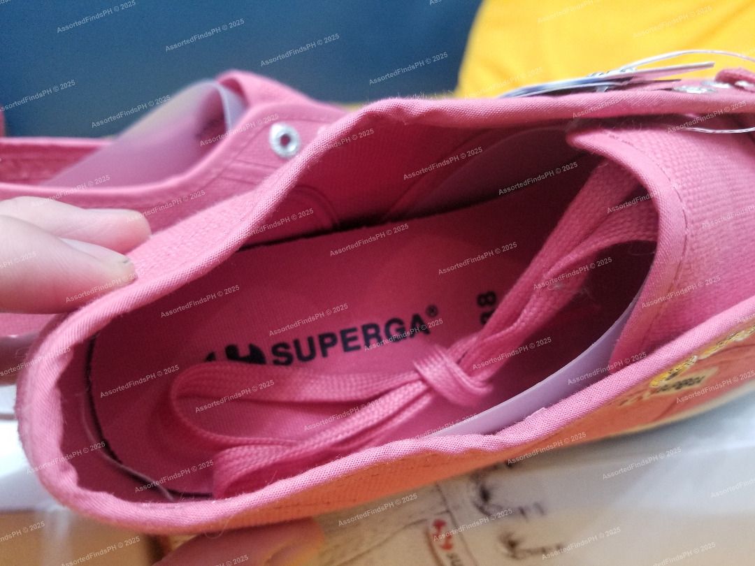SUPERGA Pink Extase for Women (READ DESCRIPTION) (Category: Sneakers) located in Quezon City. Submitted by assortedfindsph (Listing ID 1389791059, Image 3). Description: "Post will be marked as sold once sold." Selling Superga Women's Shoes for 3k (Fixed) Last price inquiries will be ignored 🌟 Brand-New, Never Worn ✅ 100% Genuine 🇫🇷 Purchased in France (Sent via Balikbayan box) 🎨 Color: Pink Extase 👟 Size: Euro 38 / US W 7 1/2 / UK 5 ❌ Reser