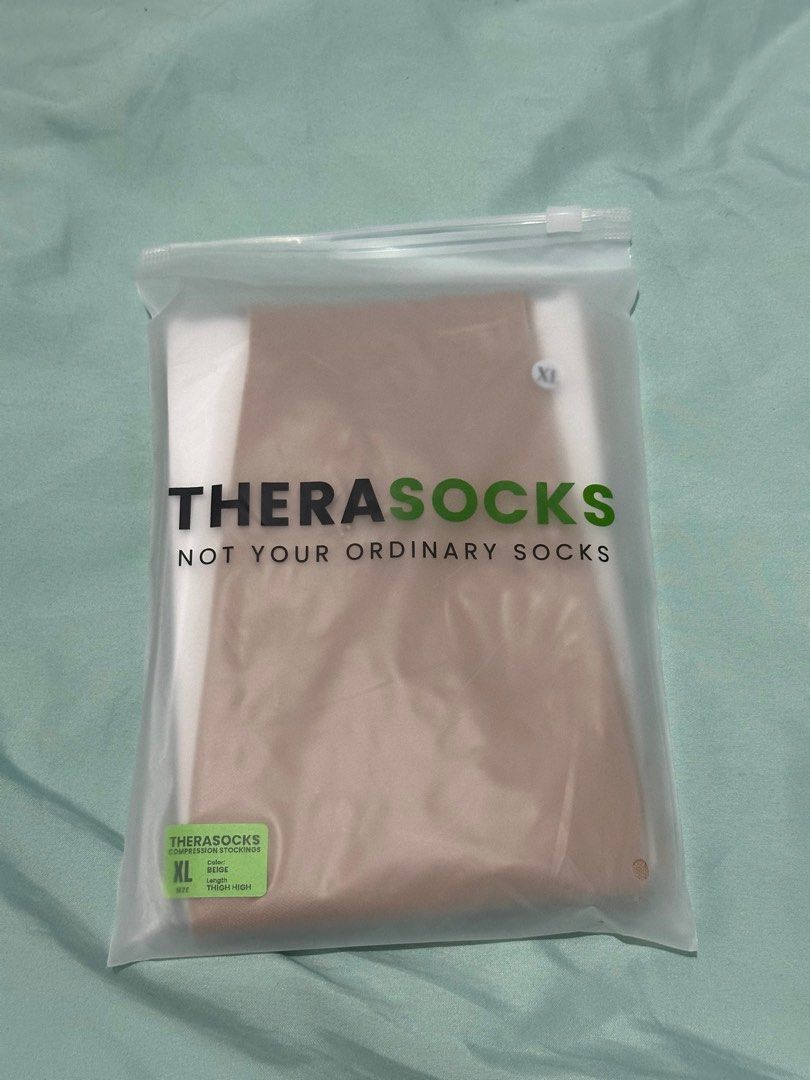 Therapeutic compression stockings (Category: Medical Supplies & Tools) located in Manila. Submitted by jamesgmd (Listing ID 1389825088, Image 1). Description: Never opened Beige, thigh high Size XL RFS Wrong size.