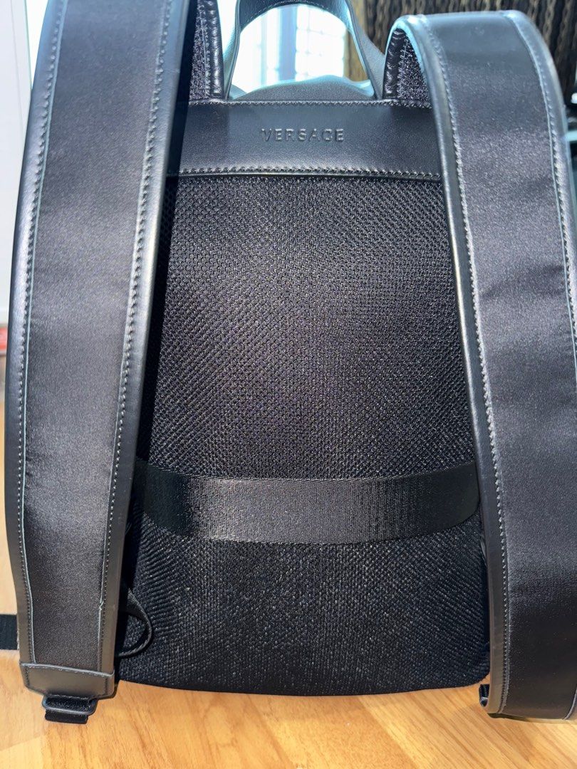 Versace Backpack (Category: Bags & Wallets) located in Shah Alam. Submitted by obeep (Listing ID 1389840290, Image 3). Description: 💯 Versace Bqckpack ♨️ Light weight water repellent nylon and premium leather 💎 Premium quality - Made in Italy ✅ NFC Tag 💝 Preloved item to clear the wardrobe 🏆 Buy 2 or more item will get additional 10% discount.