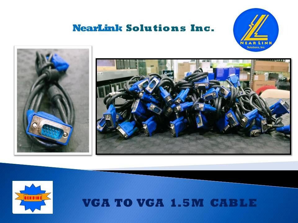 VGA CABLE 1.5M (USED) (Category: Cables & Adaptors) located in Quezon City. Submitted by nearlink2013 (Listing ID 1389708687, Image 1). Description: FOR SALE! P75 po Per PC. VGA TO VGA CABLE 1.5M (USED) Visit @ Gilmore I.T Center Store: Nearlink Solution's Inc. Available din po Ang Mga POS Product po natin Pm lang po. Salamat Contact#: 09463502074 .