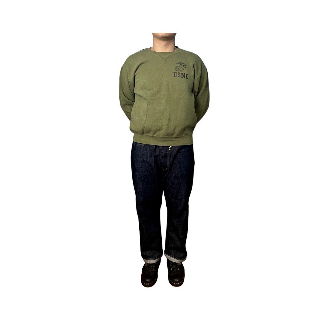 Vintage US Marine Corps Sweater (Category: Coats, Jackets and Outerwear) located in Santa Rosa. Submitted by 4026.shop (Listing ID 1389771971, Image 1). Description: Width: 22.5” Length: 26” Sleeves: 23.5” Shoulder Width: 23” doesnt get more military than this. soffe tag. ₱1800.