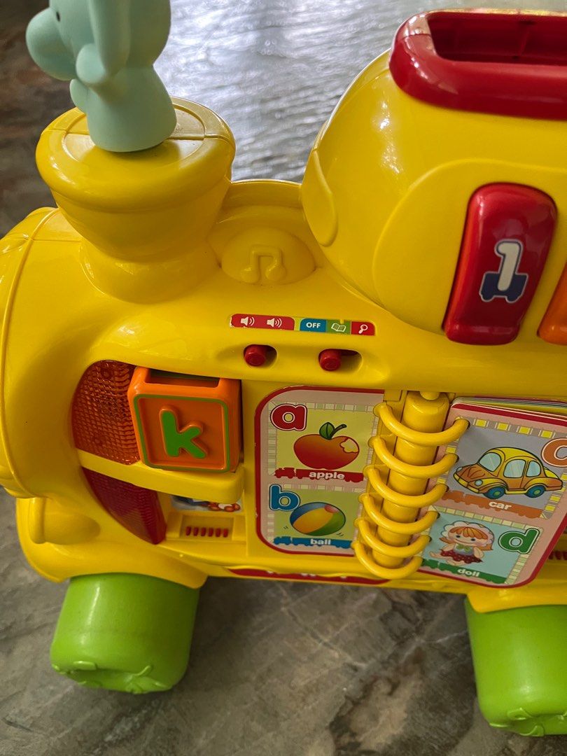 VTECH PUSH AND RIDE alphabet train (Category: Infant Playtime) located in Cabangan. Submitted by therare1 (Listing ID 1389677013, Image 2). Description: As is, some accessories not included lost and misplace. But the condtion is working .