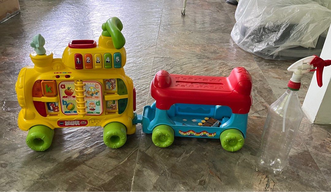 VTECH PUSH AND RIDE alphabet train (Category: Infant Playtime) located in Cabangan. Submitted by therare1 (Listing ID 1389677013, Image 1). Description: As is, some accessories not included lost and misplace. But the condtion is working .