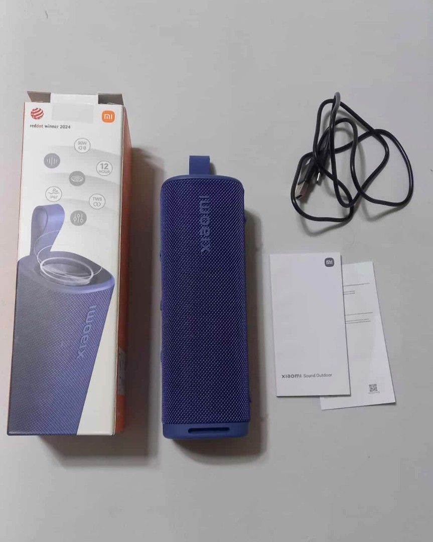 Xiaomi Sound Outdoor 30W Bluetooth Speaker (Category: Portable Music Players) located in Cainta. Submitted by lenllamoso (Listing ID 1389818155, Image 2). Description: Almost brand new Xiaomi Sound Outdoor Bluetooth Speaker 30W. Complete with box, type C cable for charging and manual. No Issue. Maganda ang tunog. Solid ang bass. Clear ang sound. P1,400 fix. Rfs: Need funds..