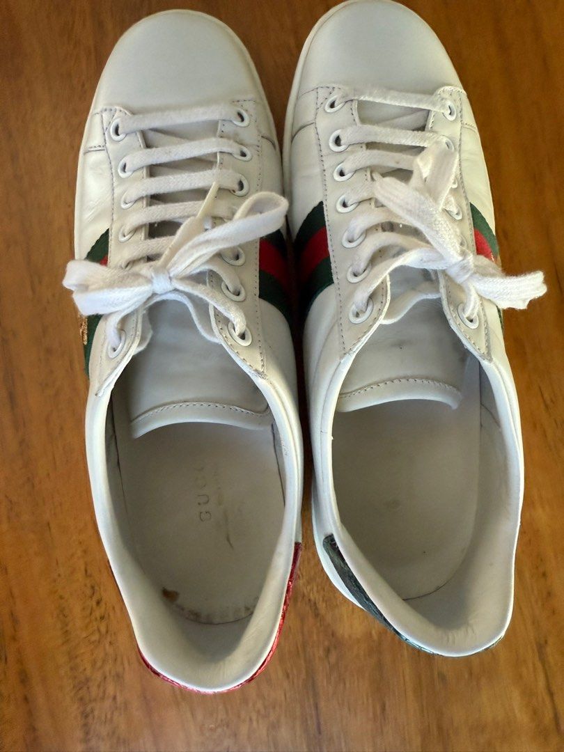 Authentic Gucci Sneakers (Category: Sneakers) located in Mandaue City. Submitted by ddanaone (Listing ID 1389933233, Image 3). Description: Size: 38 RFS: Does not fit anymore.