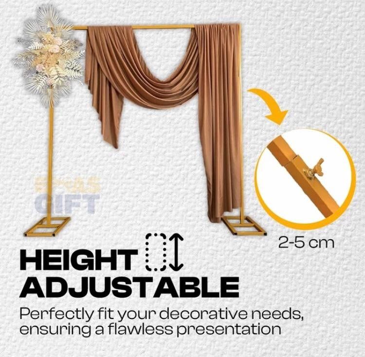 Back drop (Category: Outdoor Furniture) located in Singapore. Submitted by solah61 (Listing ID 1386959558, Image 2). Description: - Wedding backdrop - Ideal for beach wedding photos or any romantic event or indoor - Picture are for illustration purpose - mustrard color.