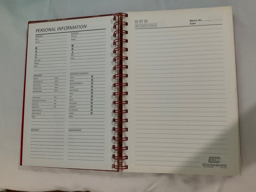Bank Finance Planner (Category: Stationery & School Supplies) located in Quezon City. Submitted by agames (Listing ID 1389856093, Image 2). Description: ₱ 500 each Vintage Bank Planners - Chinabank - RCBC (2013) - PhilAm Life.