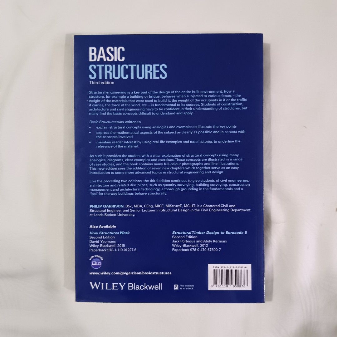 Basic Structures by Philip Garrison (Category: Textbooks) located in Shah Alam. Submitted by pointreal (Listing ID 1389926443, Image 2). Description: .