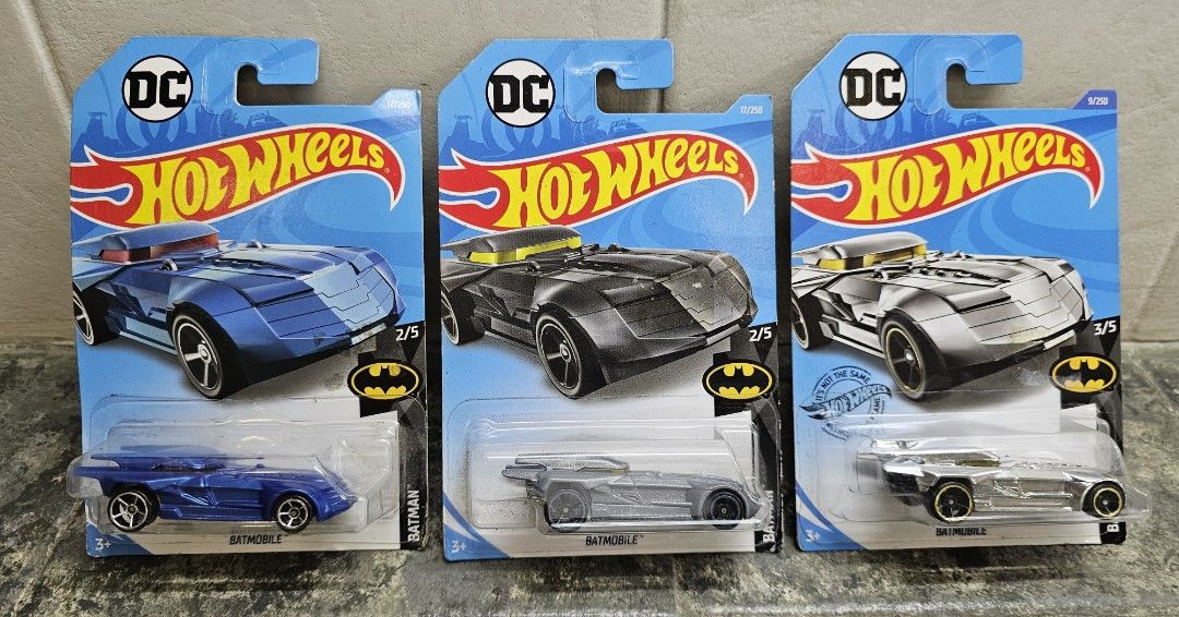 BATMAN BATMOBILE - 2020 Hot Wheels Batman Series (Category: Vehicle & Diecast Models) located in Quezon City. Submitted by charliebrown_olx (Listing ID 1389897089, Image 1). Description: BATMAN THE ANIMATED SERIES BATMOBILE Classification: New, Factory Sealed Condition: Mint on Near Mint Cards, WYSIWYG Prices: P250.00 Each (RIGHT/SOLD) TERMS & CONDITIONS: 1. C.O.D. Can meet buyers at - Del Monte Ave, Q.C. - Mla Memorial Park Sucat - Sundays 10am-