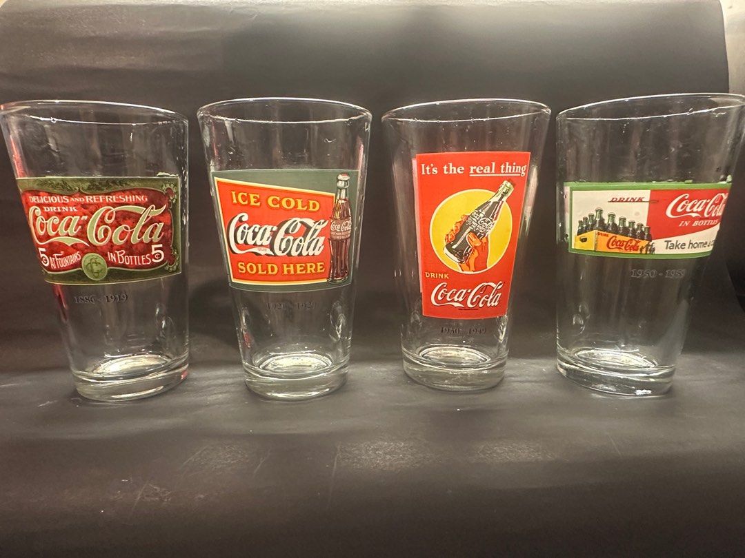 Coke Glass with Coke Decade Ads (Category: Vintage Collectibles) located in Las Pinas. Submitted by mctee (Listing ID 1389951032, Image 1). Description: .