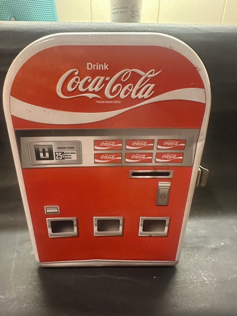 Coke Tin Coin Box (Category: Vintage Collectibles) located in Las Pinas. Submitted by mctee (Listing ID 1389950105, Image 1). Description: .