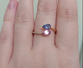 Crystal Link 18K金藍寶石戒指64246336644355110