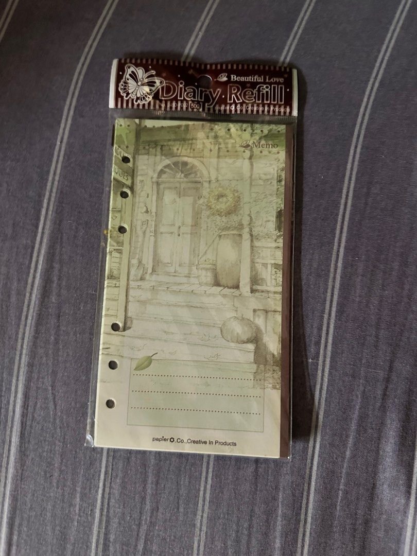 DAIRY OR PLANNER REFILL (Category: Stationery & School Supplies) located in Manila. Submitted by leyac (Listing ID 1389886020, Image 2). Description: A6 with 6 holes and 24 pages per pack..