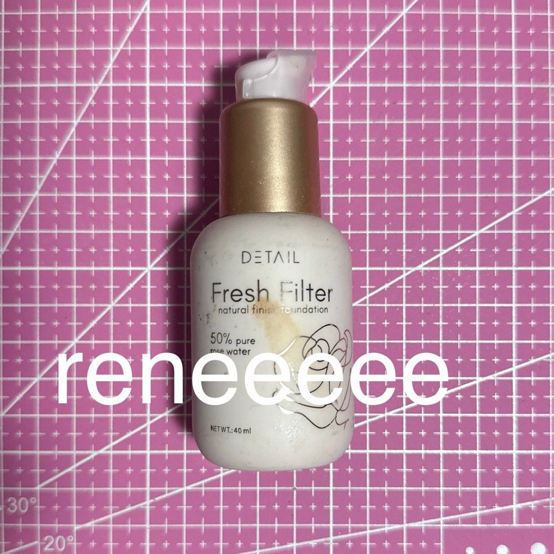 Detail Cosmetics Fresh Filter Foundation (Category: Makeup) located in Quezon City. Submitted by femminii (Listing ID 1389916355, Image 1). Description: for sale! detail cosmetics fresh filter - ₱150 chesnut - only swatched mop - gcash mod - j&t, flash (no sco) 📍west avenue, quezon city.