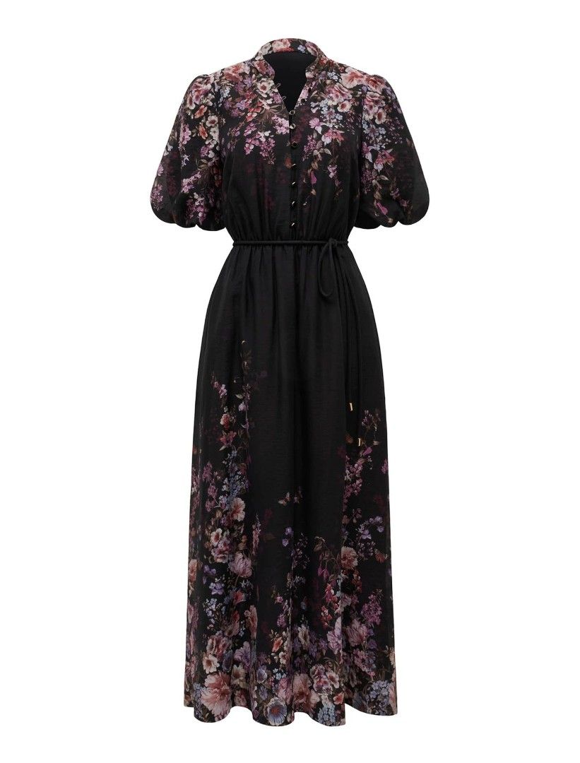 Ever New Floral Maxi Dress (Category: Dresses) located in Taguig. Submitted by tipidd (Listing ID 1389943293, Image 1). Description: Twice used. No belt. Bought from Ever New, can send photo with tag. See last pic when worn..