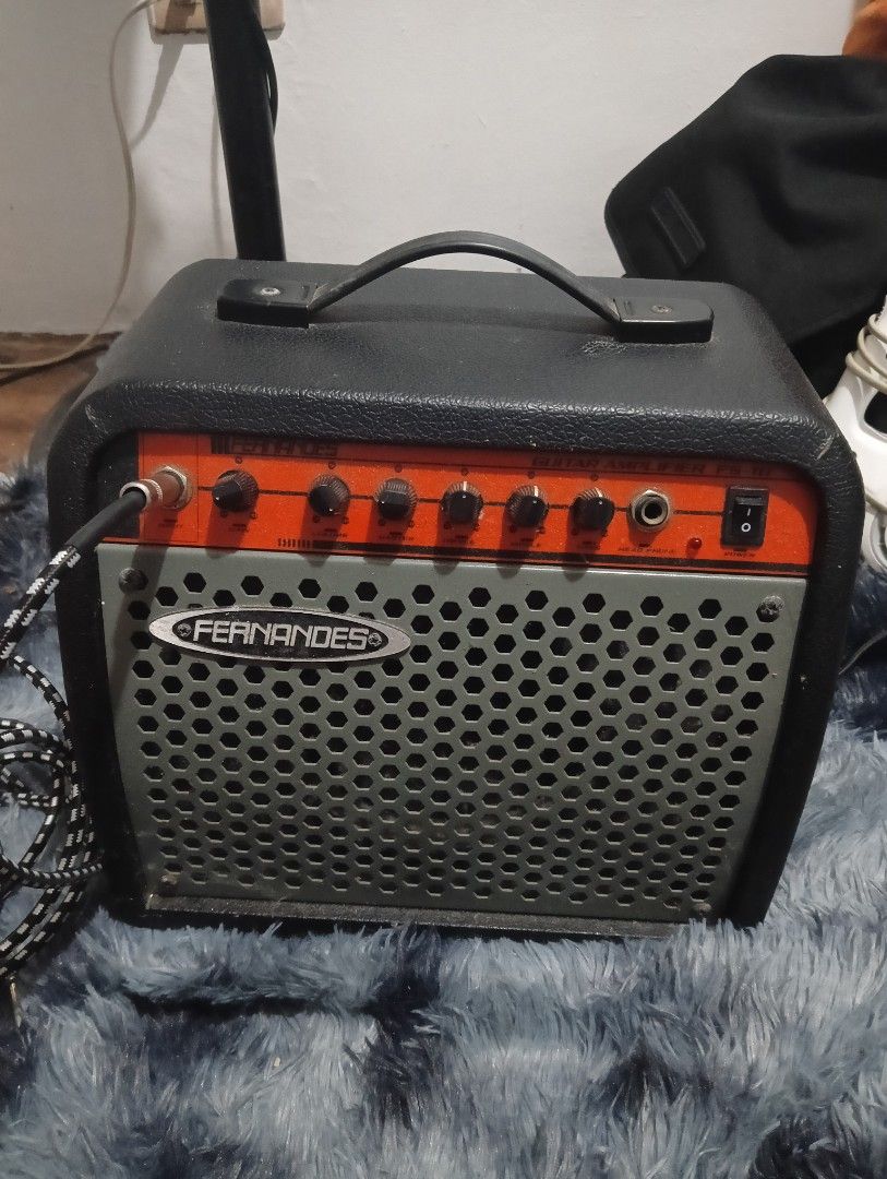 Guitar Amplifier (Fernandes FS-10) (Category: Soundbars, Speakers & Amplifiers) located in Santa Cruz. Submitted by jaysanjuan (Listing ID 1389894227, Image 1). Description: Guitar AMP Fernandes Model: FS-10 Power: AC100V, 12W., 50/60Hz Speaker Rating: 20W., 4ohm From japan. Reason for selling: Declutter Can do meet up around Laguna. Shipping pag mas malayo..