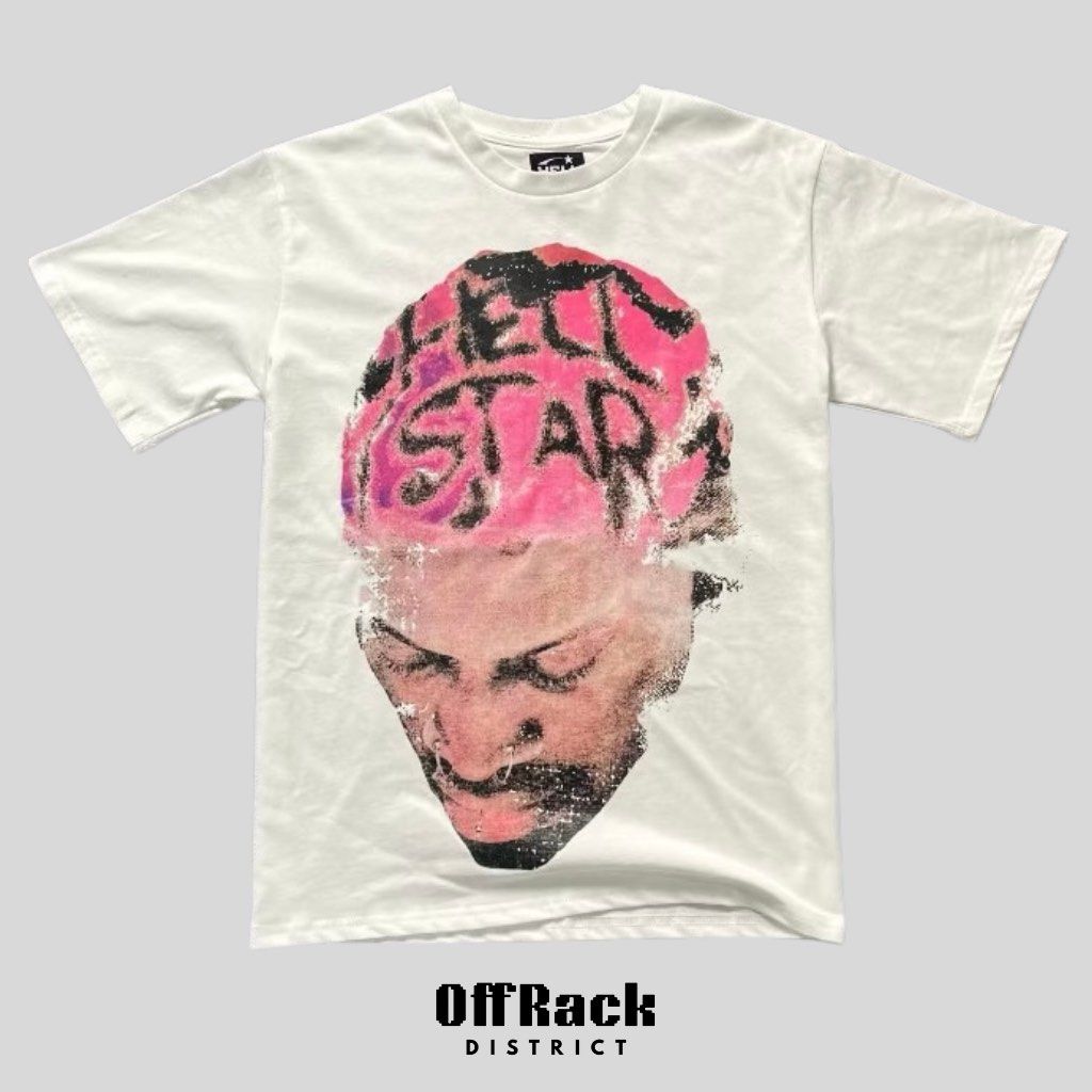 Hellstar “Dennis Rodman” Graphic Tee (Category: Tshirts & Polo Shirts ) located in Las Pinas. Submitted by offrackdistrict (Listing ID 1389873370, Image 1). Description: Available S-XL Size chart already posted Pre-Order basis 6-8 days ETA Courier & Shipping 🛵Lalamove 🚚 J&T / LBC Meetup around Metro Manila only MOP 💳 Gcash/ Maya Should you have any queries, message us at Fb: OffRack District Ig: offrack.district.