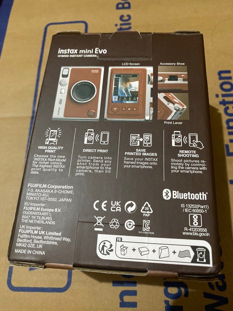 Instax mini Evo (Category: Cameras) located in Manila. Submitted by margierose92875 (Listing ID 1389978045, Image 3). Description: Inclusions: -unit -box -manual -sd card -long strap -original charger Mod: meetup/ lalamove Mop: cash/ gcash.