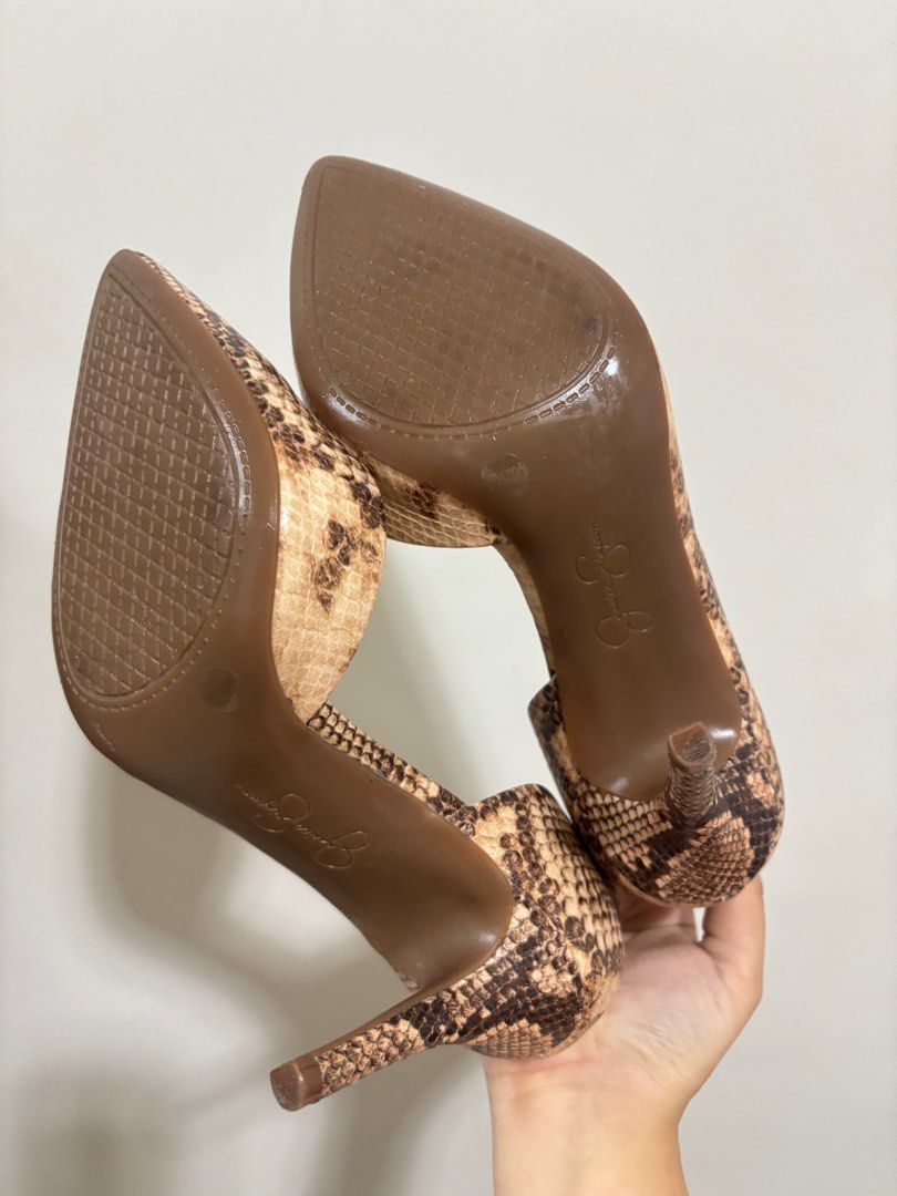 JESSICA SIMPSON STILETTO SNAKESKIN HEELS (Category: Heels) located in Ozamiz City. Submitted by franchingkang (Listing ID 1389869174, Image 2). Description: size: 8.5/ 39.5 never been used (no box) more pictures? feel free to ask 😊 negotiable.
