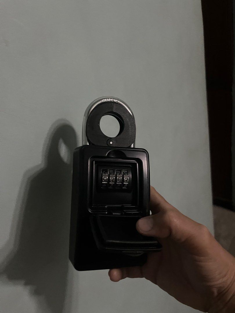 Key lock box storage box (Category: Other Security Devices) located in Pasay City. Submitted by beye01 (Listing ID 1390010159, Image 1). Description: Brand ノムラテック(Nomuratec) Color Black Material Zinc die cast Recommended Uses For Product home, office Mounting Type Floor Mount Style Includes main body cover Can be used with door knobs without an adapter; Can be used with lever type; Dial can be set by yourself; Number is 10,000; Passing key manage