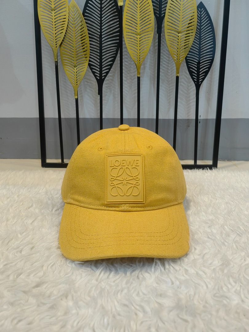 Loewe Yellow canvass cap unisex (Category: Caps & Hats) located in Cebu City. Submitted by erlacoleccion (Listing ID 1390020592, Image 1). Description: Fully embroidered canvas.