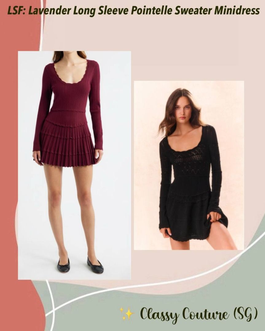 LoveShackFancy Lavender Pointelle Knit Mini Dress, Women's Fashion, Dresses  & Sets, Dresses on Carousell