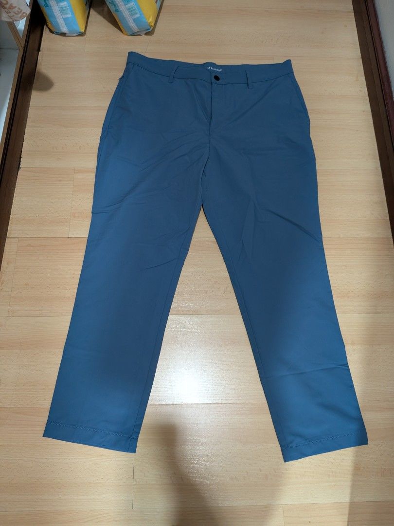 Men's Blue Polyester Pants (Category: Chinos) located in Binan City. Submitted by kypace33 (Listing ID 1390030879, Image 1). Description: Brand new, never worn, men's polyester fabric pants from Banana Republic in the US. They are too big for me so I'm selling them. Size 38x29. Comfortable and strong pant with no rips, holes, etc. Brand new!.