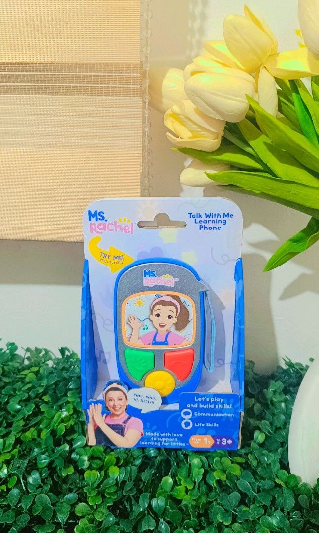 Ms. Rachel Talk with me Learning Phone (Category: Educational & Learning Toys) located in Quezon City. Submitted by mhoniqvela04 (Listing ID 1389849176, Image 1). Description: Original Brandnew Working Well Complete Set Actual pic posted.