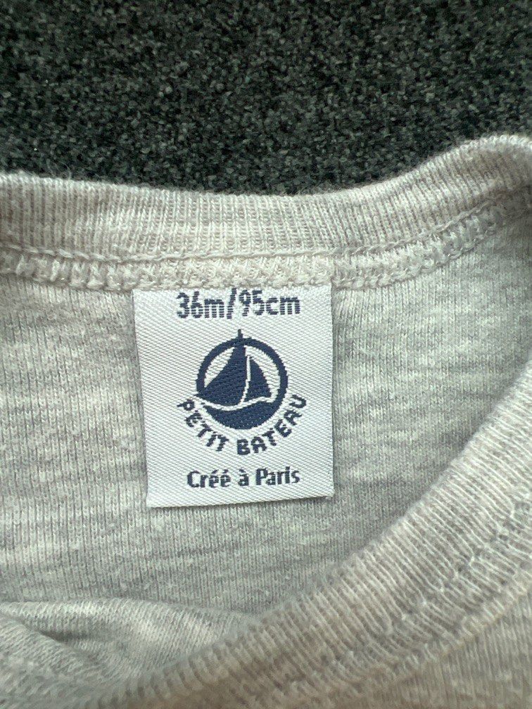 Petit Bateau Grey Bodysuit 36m (Category: Babies & Kids Fashion) located in Makati City. Submitted by cconate (Listing ID 1389853555, Image 2). Description: .