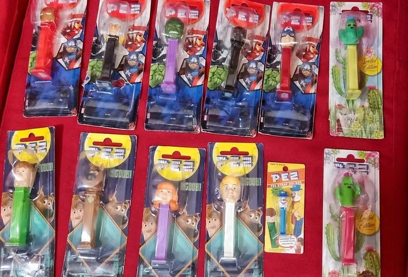 PEZ Lot Sale (Category: Vintage Collectibles) located in Manila. Submitted by shinercollectibles (Listing ID 1389975042, Image 1). Description: 12 pcs. PEZ Lot Sale 1,499 only Mint in card.