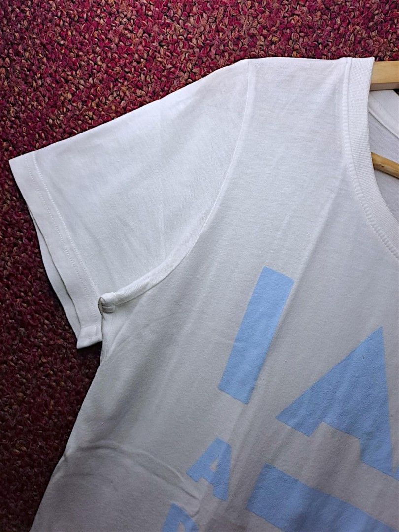 PLAY COMME des GARCONS Spell Out (Category: Luxury Apparel) located in Quezon City. Submitted by yaseen73 (Listing ID 1390028502, Image 2). Description: CGD PLAY Scoop Neck Tee For Women With Big Prints Blue Prints Logo Short - Sleeved White |With Visible Stain ( See Last Photo ) WASHABLE •Made in Japan Size Medium on Tag Width *17½ Inches Length 26 Inches 10/10 Color Rate Like New Condition✓ NO HAIRLINE/NO CRACK PRINTS Asking Price : 400.00 Peso