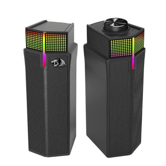 Redragon Yorick RGB gaming speaker (Category: Soundbars, Speakers & Amplifiers) located in Rizal. Submitted by lovebugsspreloved (Listing ID 1389933796, Image 3). Description: Bought in Datablitz. Used only for testing but didn’t fit my table. RFS: need to buy a new one with different size..