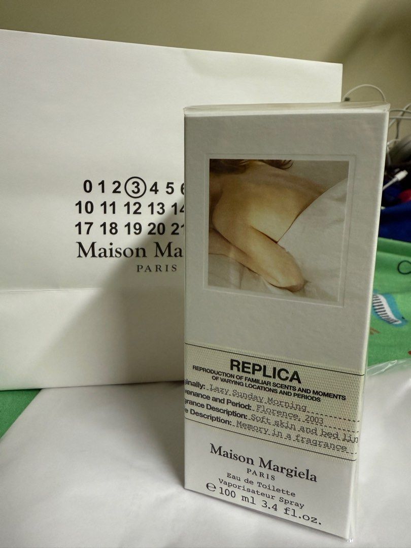 Replica - Lazy Sunday Morning 100ml (Category: Fragrance & Deodorants) located in Tayug. Submitted by seishoppe (Listing ID 1389855926, Image 1). Description: Selling my opened Replica - Lazy Sunday Morning 100ml from Rustan’s. 💯 Original and Authentic. Perfume is opened but only used a few sprays. Never been used again after that and kept in the cabinet. Selling it for less. Price still negotiable as long as reasonable yung tawad. RFS: Change o