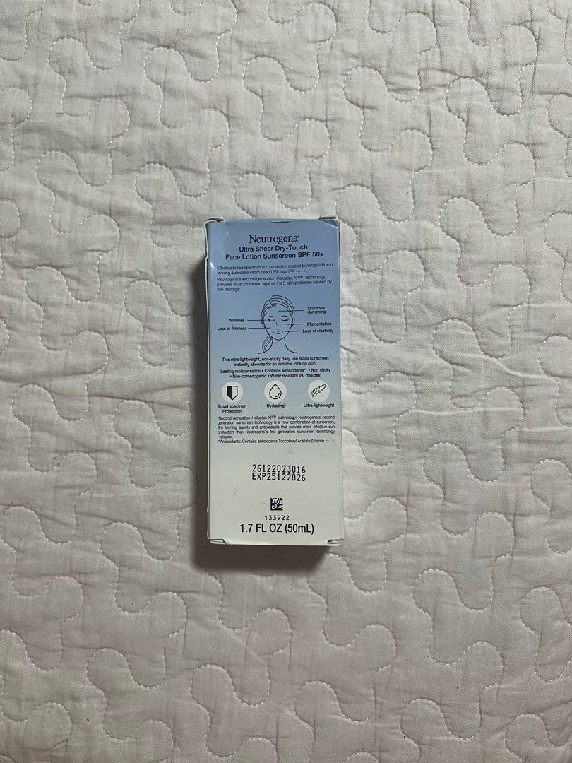 RUSH! Original Neutrogena Sun Screen (Category: Face Care) located in Legazpi City. Submitted by leiivyni (Listing ID 1389932841, Image 2). Description: RUSH! Neutrogena Sun Screen 400 Price is negotiable if sure buyer.