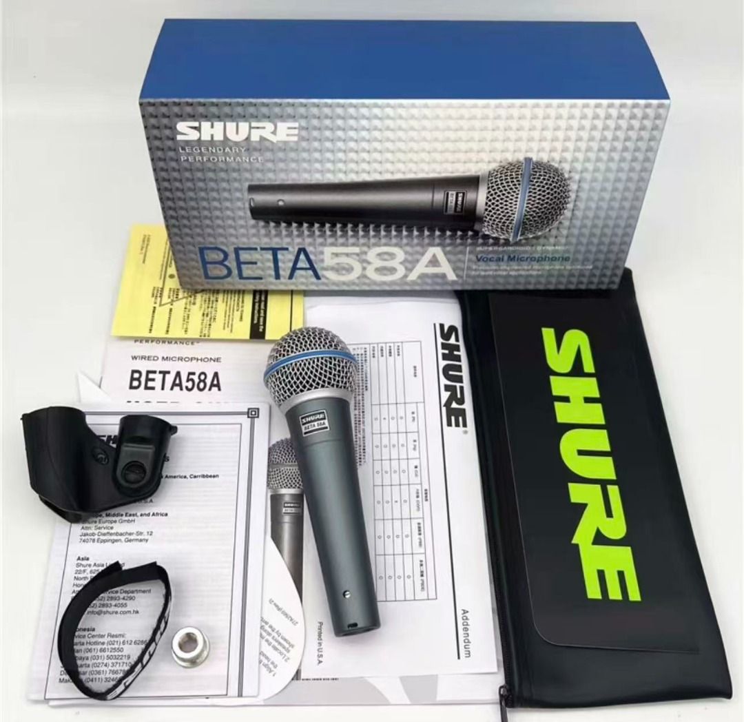 SHURE BETA 58A Professional Vocal Microphone63612120407554114