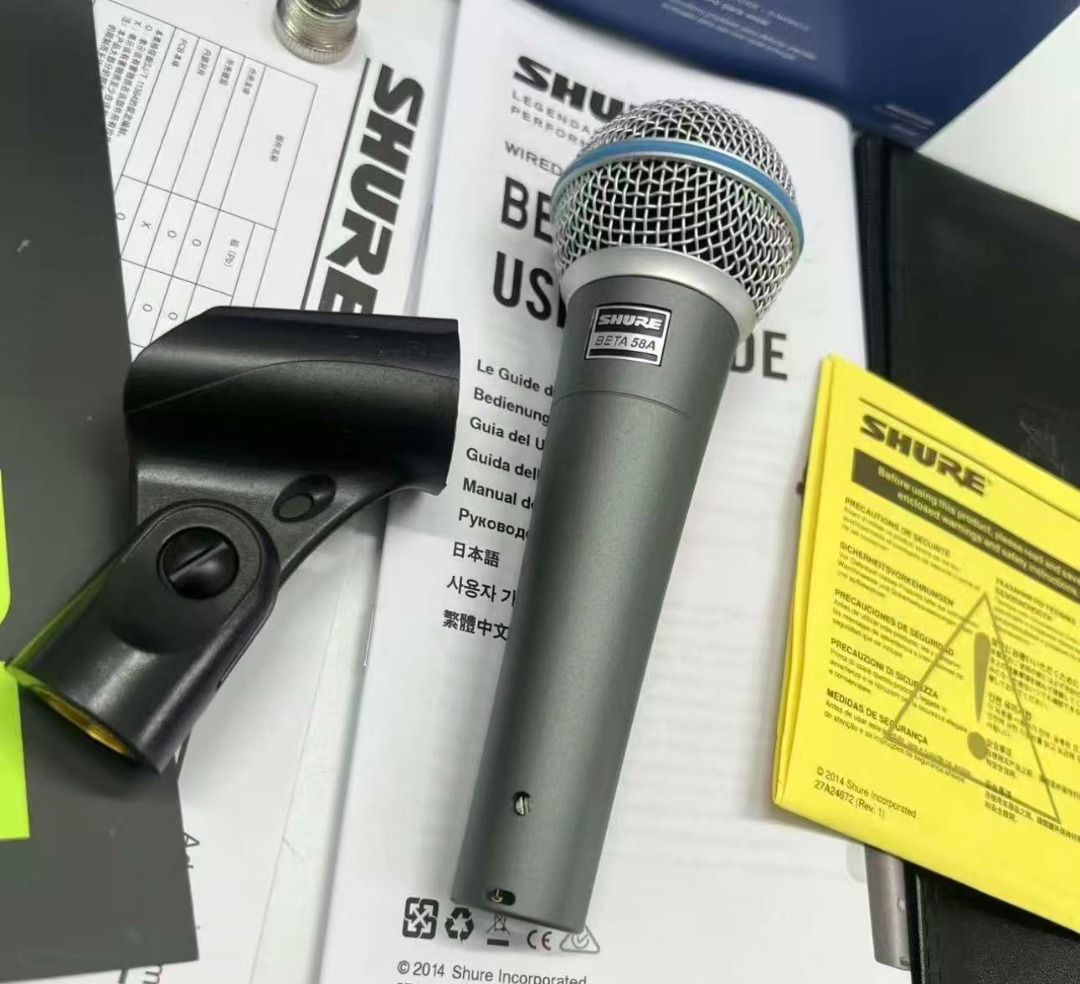 SHURE BETA 58A Professional Vocal Microphone63612120407554112