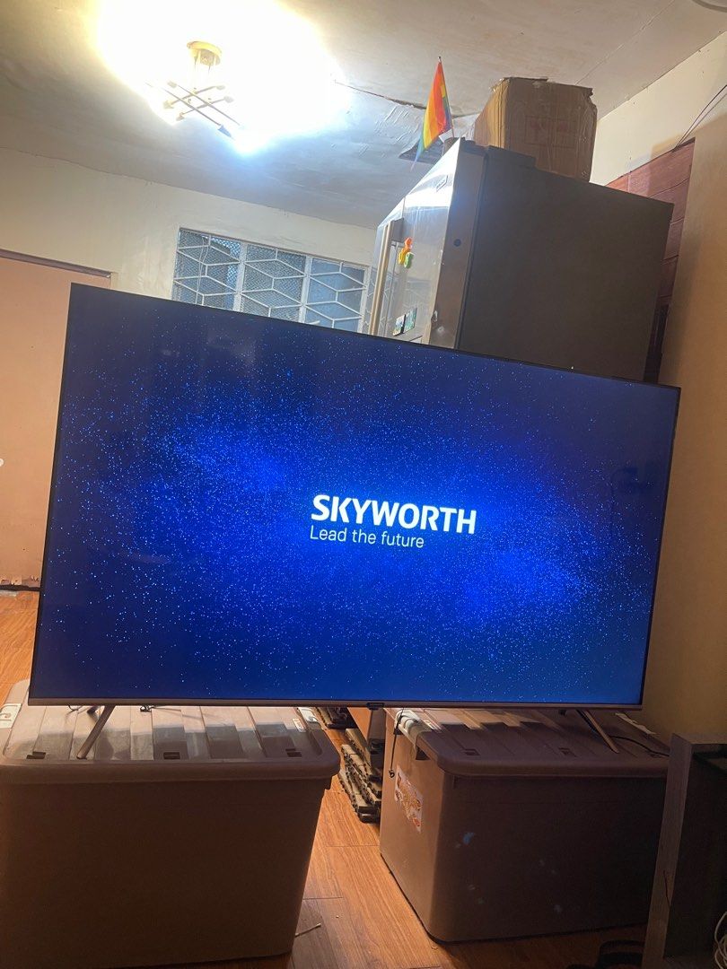 Skyworth 65" 4k UHD Google Smart TV (Category: TV) located in Taguig. Submitted by kurtsmithc (Listing ID 1389943188, Image 3). Description: Skyworth 4k UHD 65 inches No issue po all working Borderless or “frameless” Google TV (built upon Android TV) Processor: Quad-core chipset Memory & Storage: 2 GB RAM and 16 GB internal storage Chromecast Built-in for casting content from mobile devices Solid ung display and sound. Gagamitin mo nlng. Can send