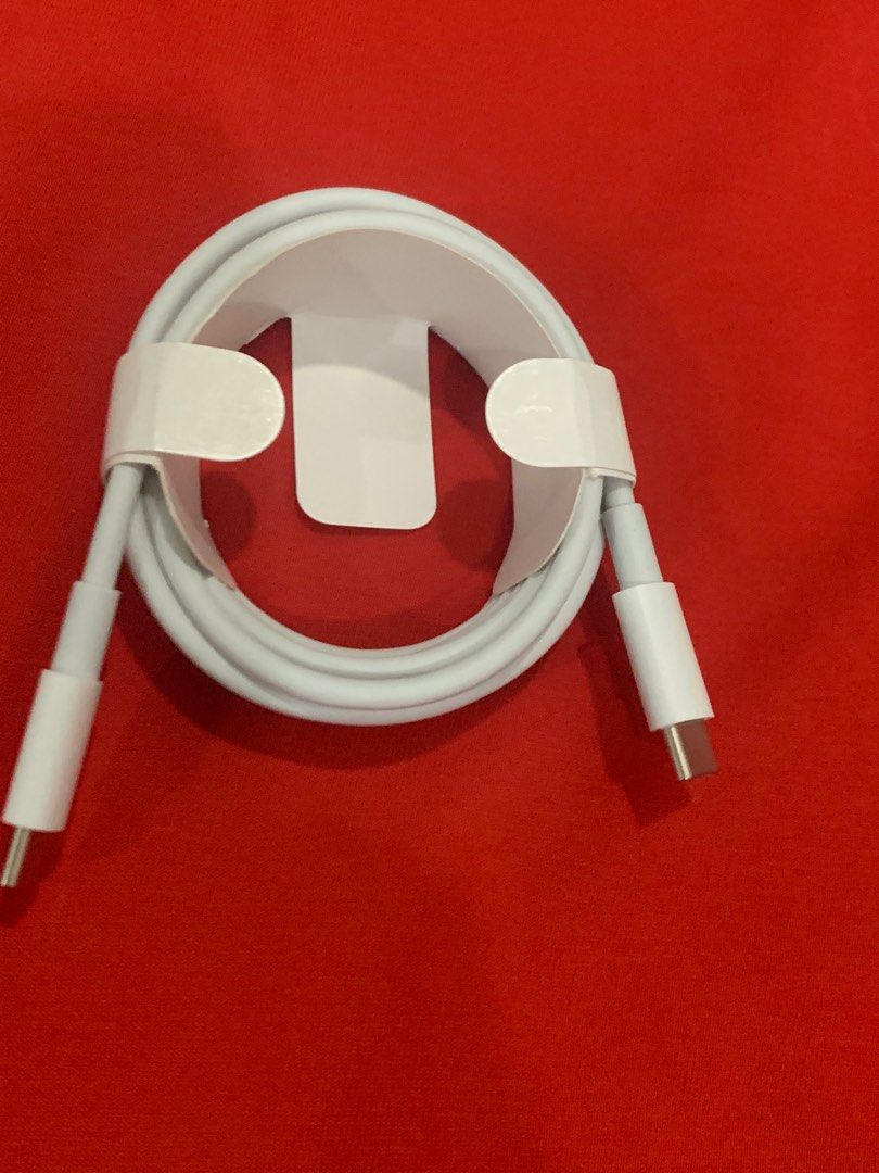Type C to Type C Cable 2meters (USB-C To USB-C Cable 2m) (Category: Chargers & Cables) located in San Juan City. Submitted by ph_gadgets_hub (Listing ID 1389893639, Image 1). Description: SALE ❗️ ₱500 USB-C Charge C Cable (2m) 'type c to type c cable' 🚖Same Day Delivery within Metro Manila via lalamove rider 🏍️🏍️ Fast booking, book agad ✈️✈️ JNT • LBC (for provinces area Nationwide)🚚🚛 Limited stocks only. PM for sure buyers. book natin agad 