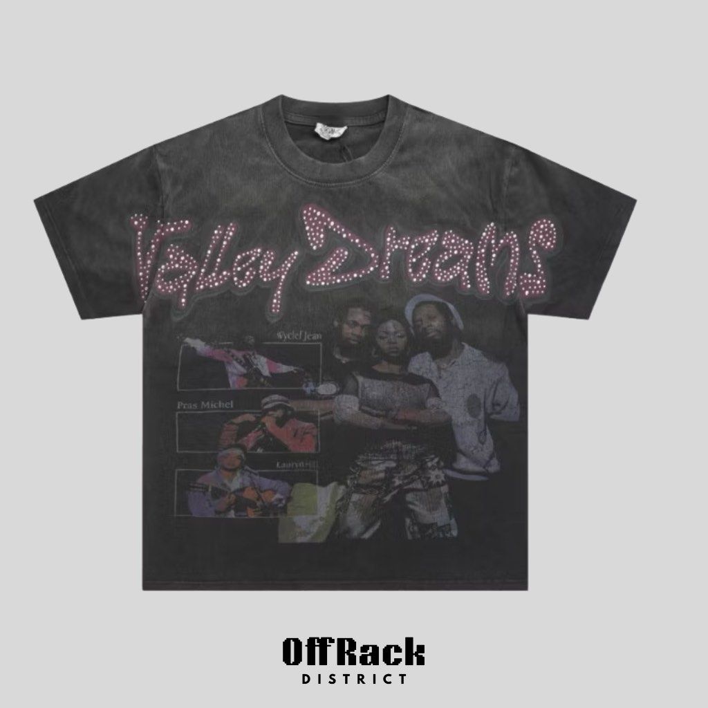 Vale Dreams “Fugees” Tee (Category: Tshirts & Polo Shirts ) located in Las Pinas. Submitted by offrackdistrict (Listing ID 1389870057, Image 1). Description: Available S-XL Size chart already posted Pre-Order basis 6-8 days ETA Courier & Shipping 🛵Lalamove 🚚 J&T / LBC Meetup around Metro Manila only MOP 💳 Gcash/ Maya Should you have any queries, message us at Fb: OffRack District Ig: offrack.district.