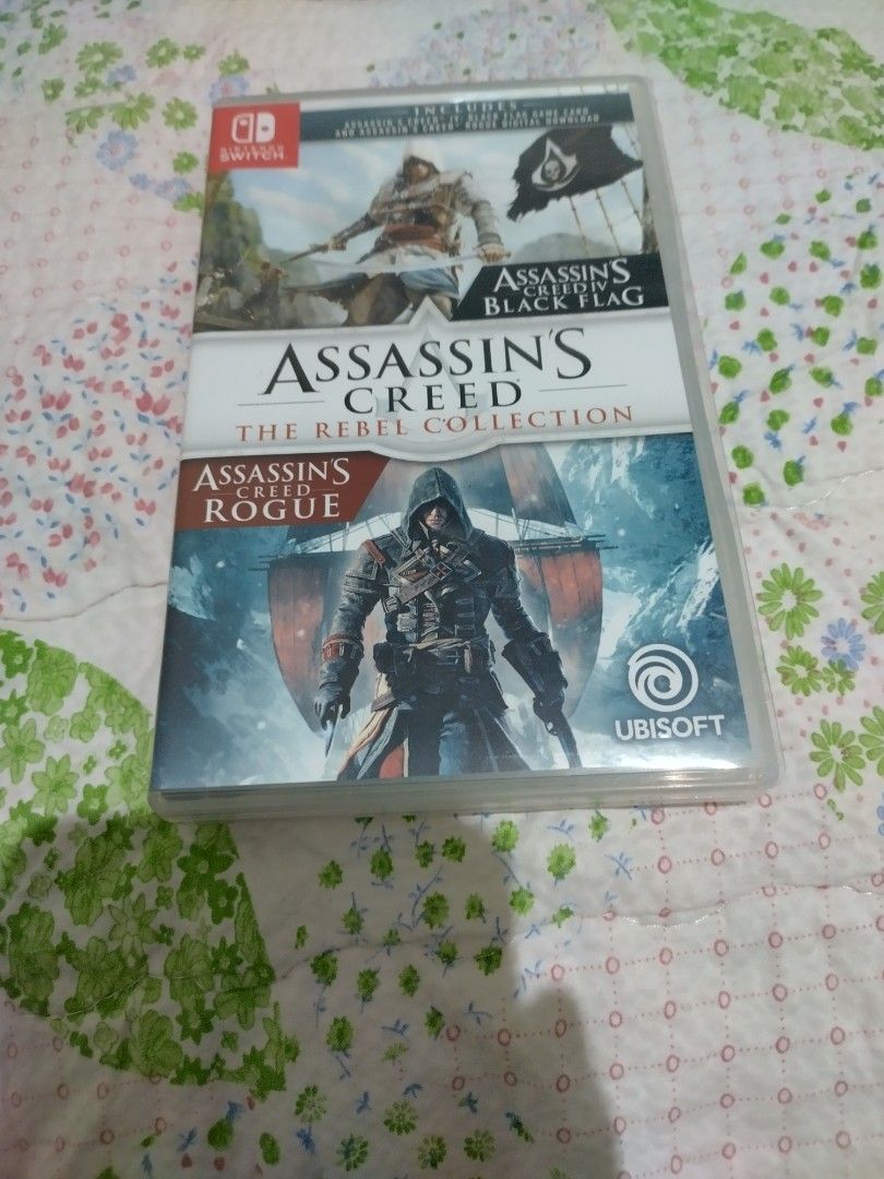 Assassin's Creed The Rebel Collection (Category: Nintendo) located in Aroroy. Submitted by goldenwolf21 (Listing ID 1384660658, Image 1). Description: Assassin's Creed The Rebel Collection for sale for Nintendo switch 2, switch 1 or lite 1 x Nintendo Switch case 1 x Game MOP Gcash/BPI/Landbank buyer shoulder the shipping fee JRS/LBC/JNT/JORO pm for inquiries.