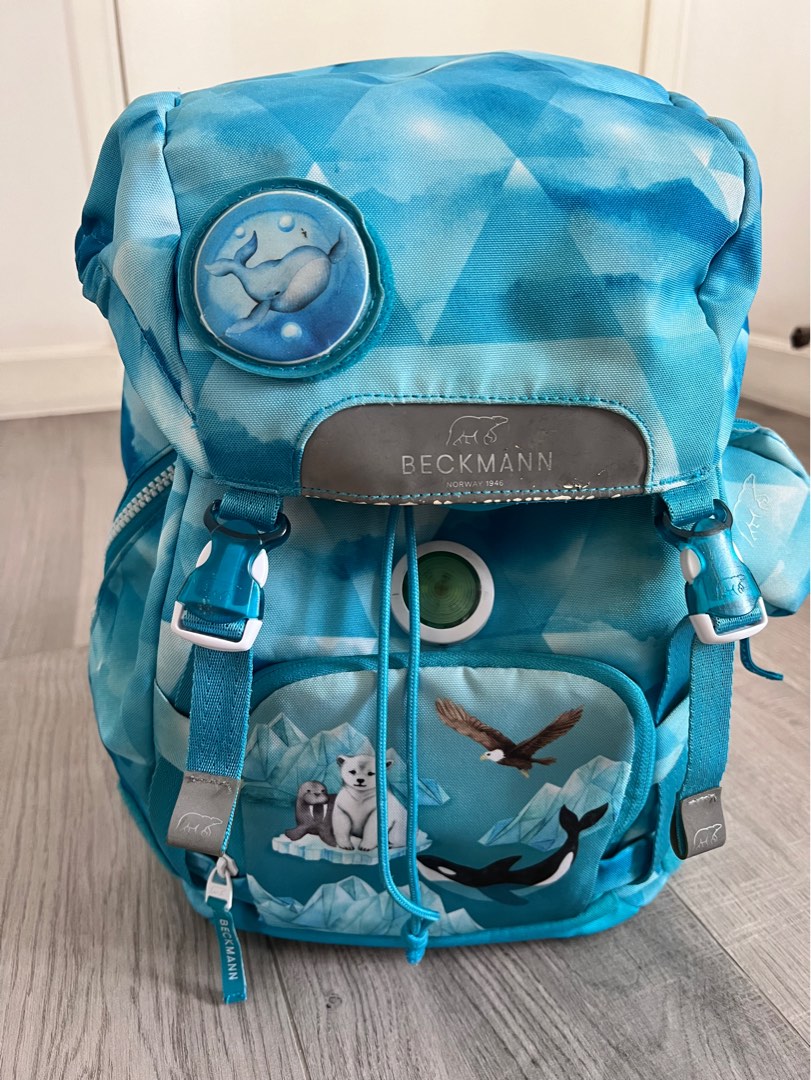 Beckmann school bag / blue backpack / 初小學生護脊書包, 兒童＆孕婦用品, 嬰兒及小童流行時尚 ...
