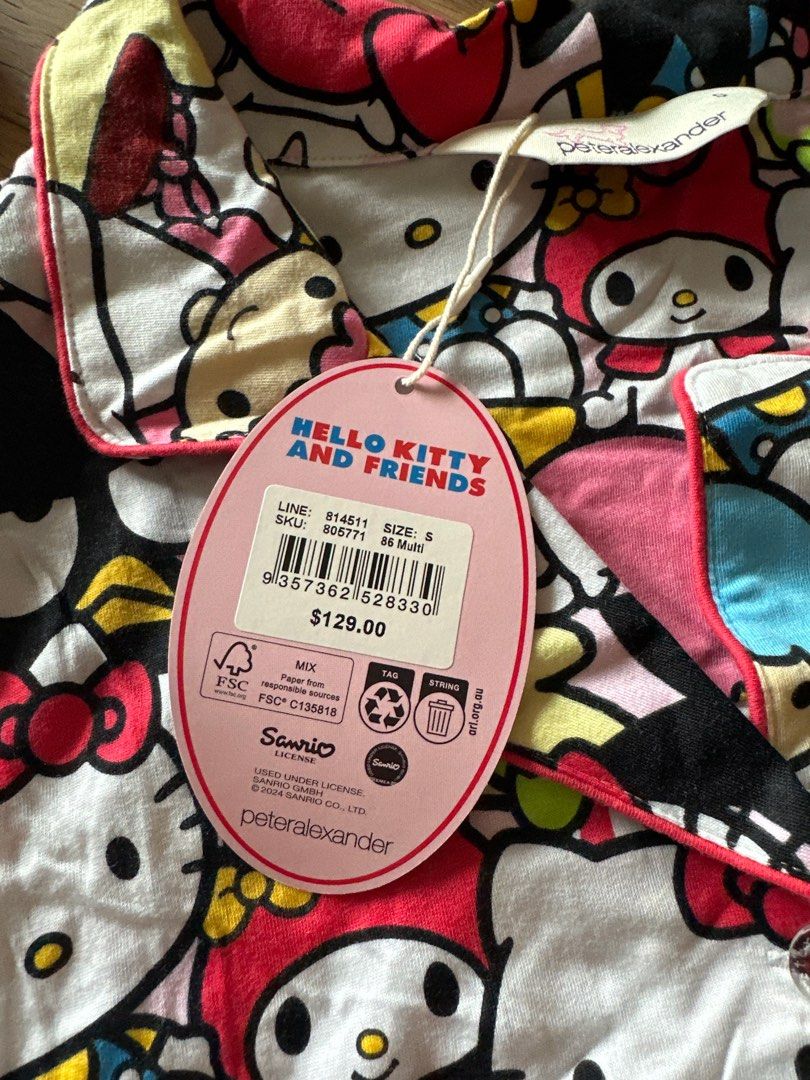 BN Peter Alexander Hello Kitty & Friends Pyjama Set with Matching Bag (Category: New Undergarments & Loungewear) located in Singapore. Submitted by kc2211 (Listing ID 1384686017, Image 2). Description: ITEM - BNWT Peter Alexander Sanrio and Friends Pyjamas set - Comes with Hello Kitty pouch to store pyjamas PAYMENT - I accept cash and paynow. DELIVERY - Meet up available anywhere in Orchard, Raffles City, Tiong Bahru or Harbourfront. Other places