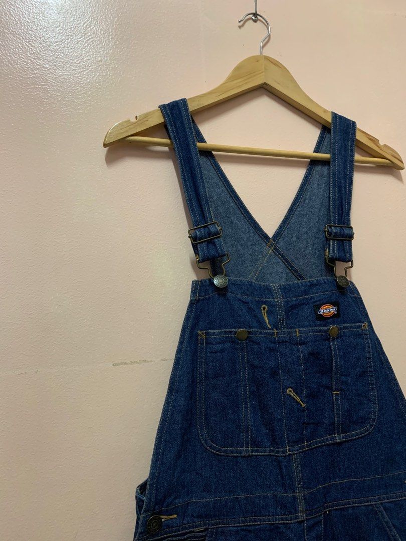 Dickies - Overall - Bib (Category: Vests) located in Quezon. Submitted by _sprezzatura (Listing ID 1384765271, Image 3). Description: Dickies Overall Size small on tag Dimensions: Pit to pit - 16.5” Length - 57.5” Inseam - 26” Thigh - 12” Knee - 10” Leg opening - 8” Excellent condition .